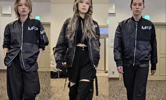 北海道文化服装専門学校 学生モデル写真